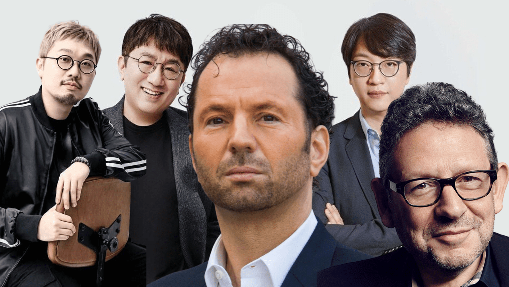 Kang Hyo-won, Bang Si Hyuk, Michael Rapino, Yoon Seok Jun, Sir Lucian Grainge
