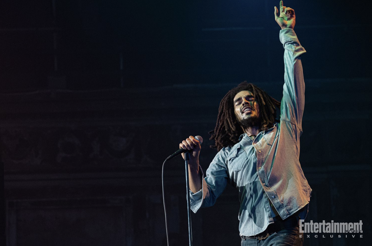 Kingsley Ben-Adir as Bob Marley in 'Bob Marley: One Love'. CHIABELLA JAMES/PARAMOUNT
