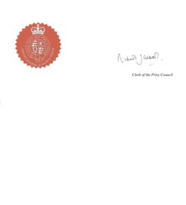 Signed order