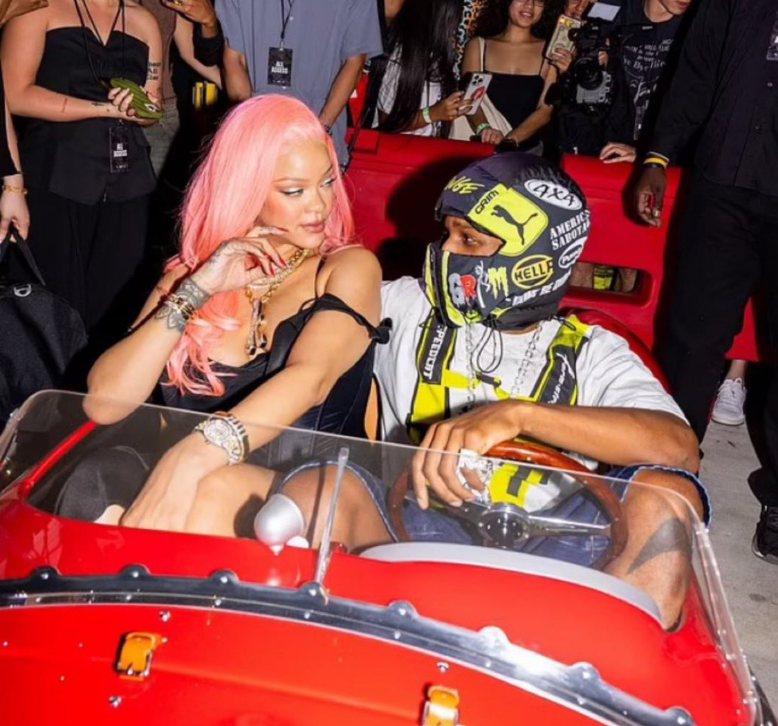 Rihanna and A$AP Rocky at F1 Miami