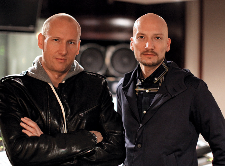 The producers Tor Erik Hermansen, and Mikkel S. Eriksen, a k a Stargate