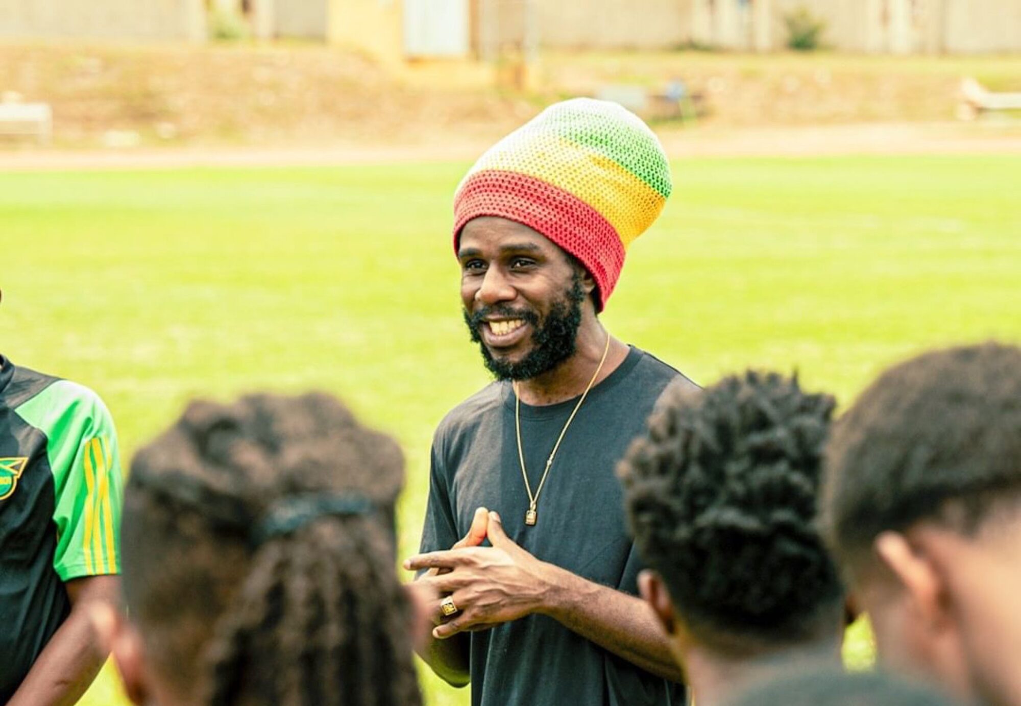 Chronixx share screen-time with the Reggae Boyz