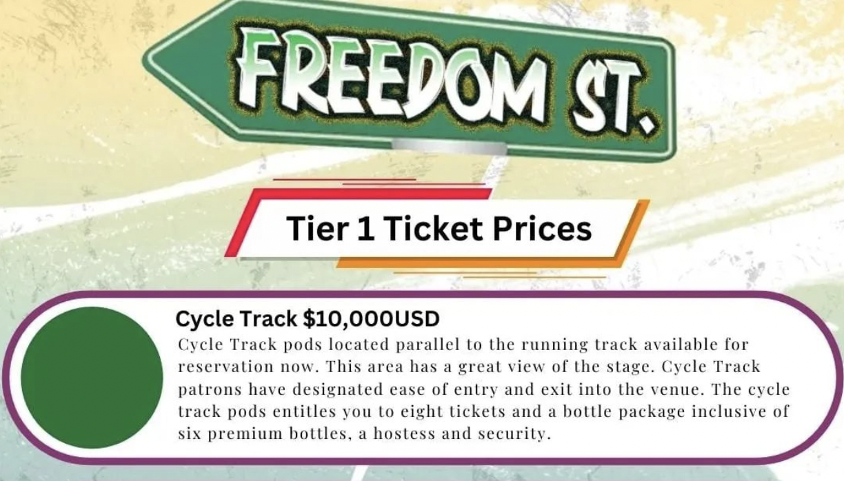 Vybz Kartel's 'Freedom Street' Concert: Premium Tickets Priced at $1.5 Million