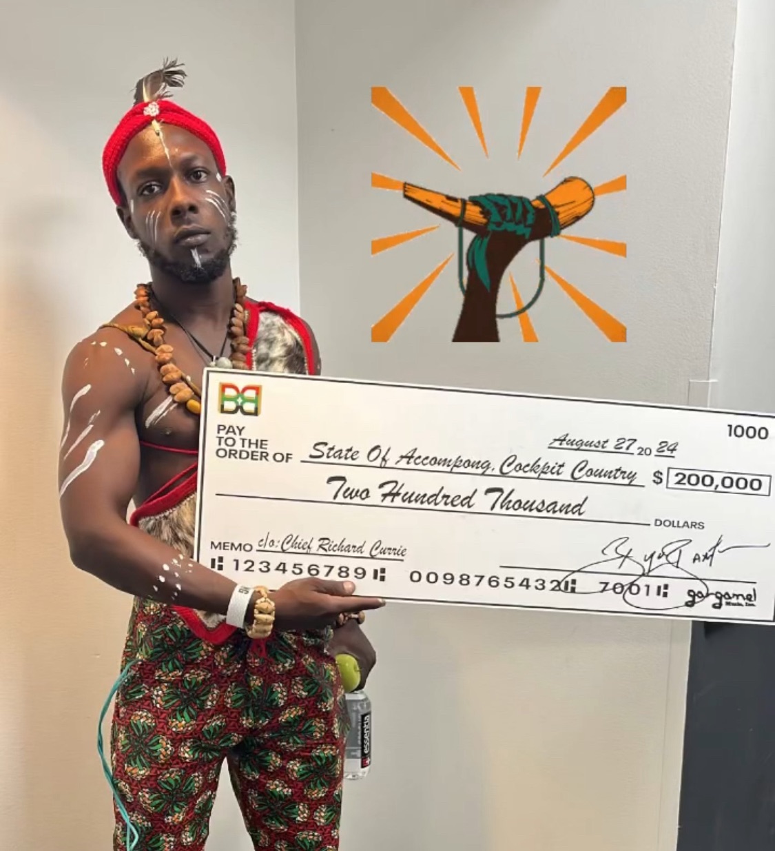 Buju Banton and AG Touring donate $200,000 to Accompong Maroons.