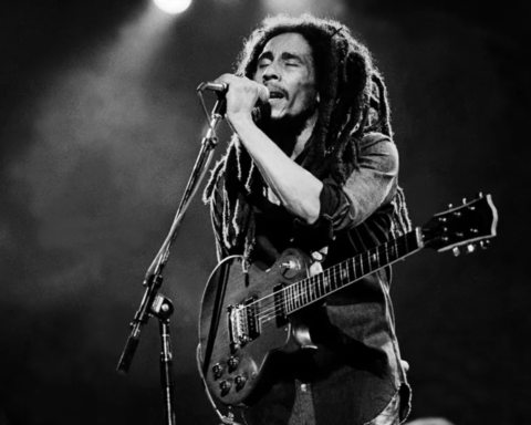 Bob Marley performs onstage at the Auditorium Theater in Chicago on May 27, 1978. Paul Natkin/Getty Images