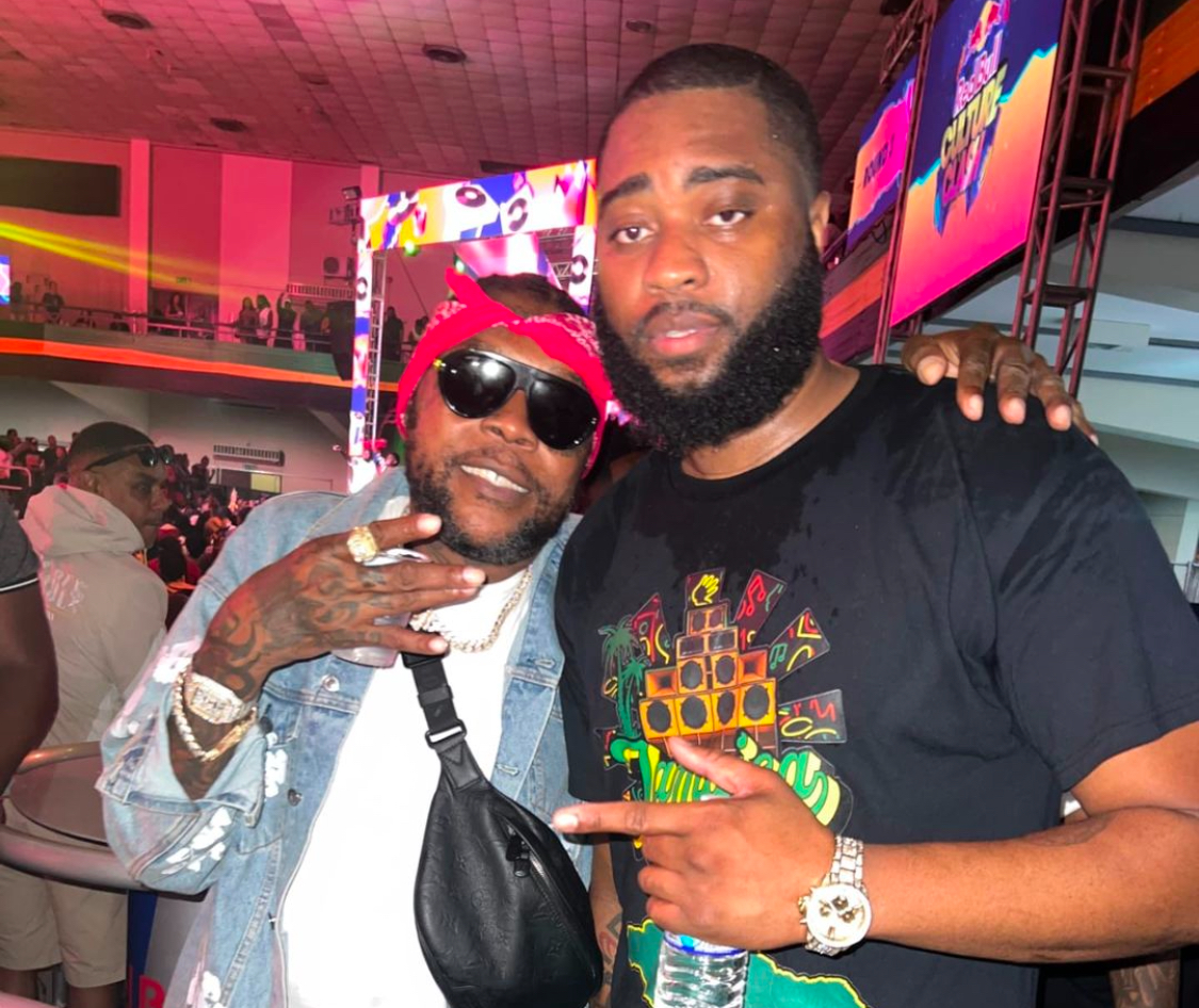 Vybz Kartel, Chris Diamond- leader of Jamaica Wi Seh team at Red Bull Culture Clash Jamaica
