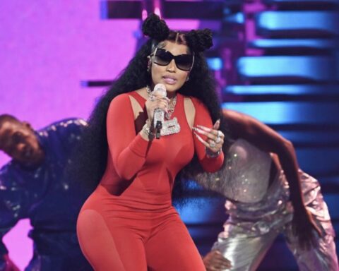 Nicki Minaj performs in New Jersey in September 2023. PHOTO: GILBERT FLORES/VARIETY VIA GETTY