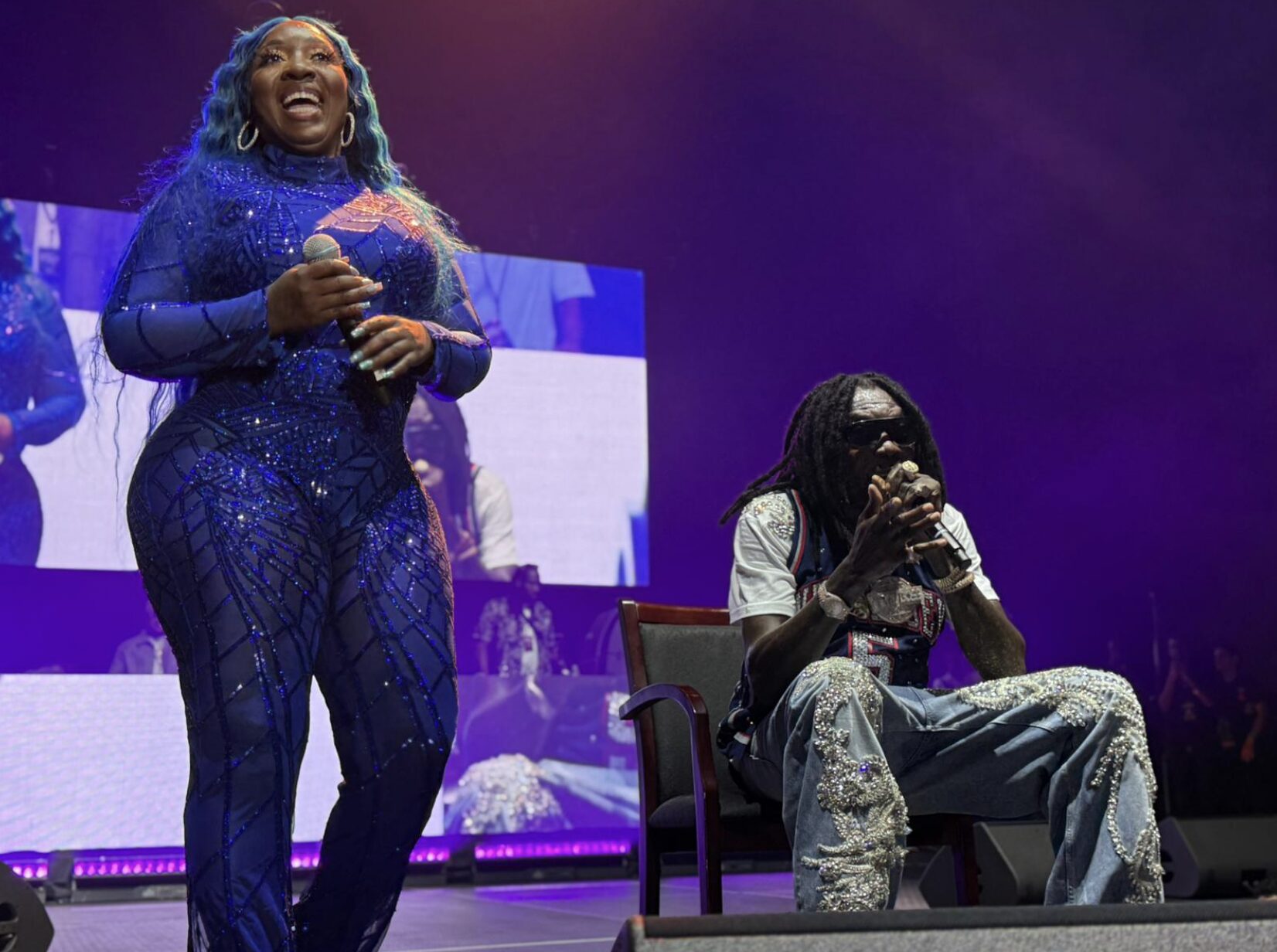 Vybz Kartel and Spice at Boardwalk Hall, Atlantic City, New Jersey, June 14, 2025. Photo by World Music Views