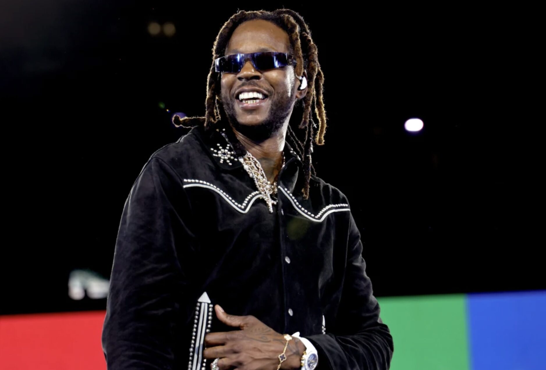 Rapper 2 Chainz performs onstage at SoFi Stadium in Inglewood, Calif., on Sept. 1.Kevin Mazur / WireImage via Getty Images