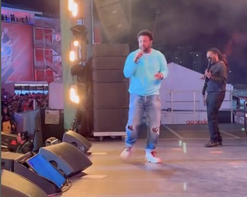 Shaggy at the 2025 Formula 1 Las Vegas Grand Prix