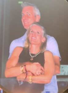 Andy Byron holding Kristin Cabot at a July Coldplay concert in Massachusetts.