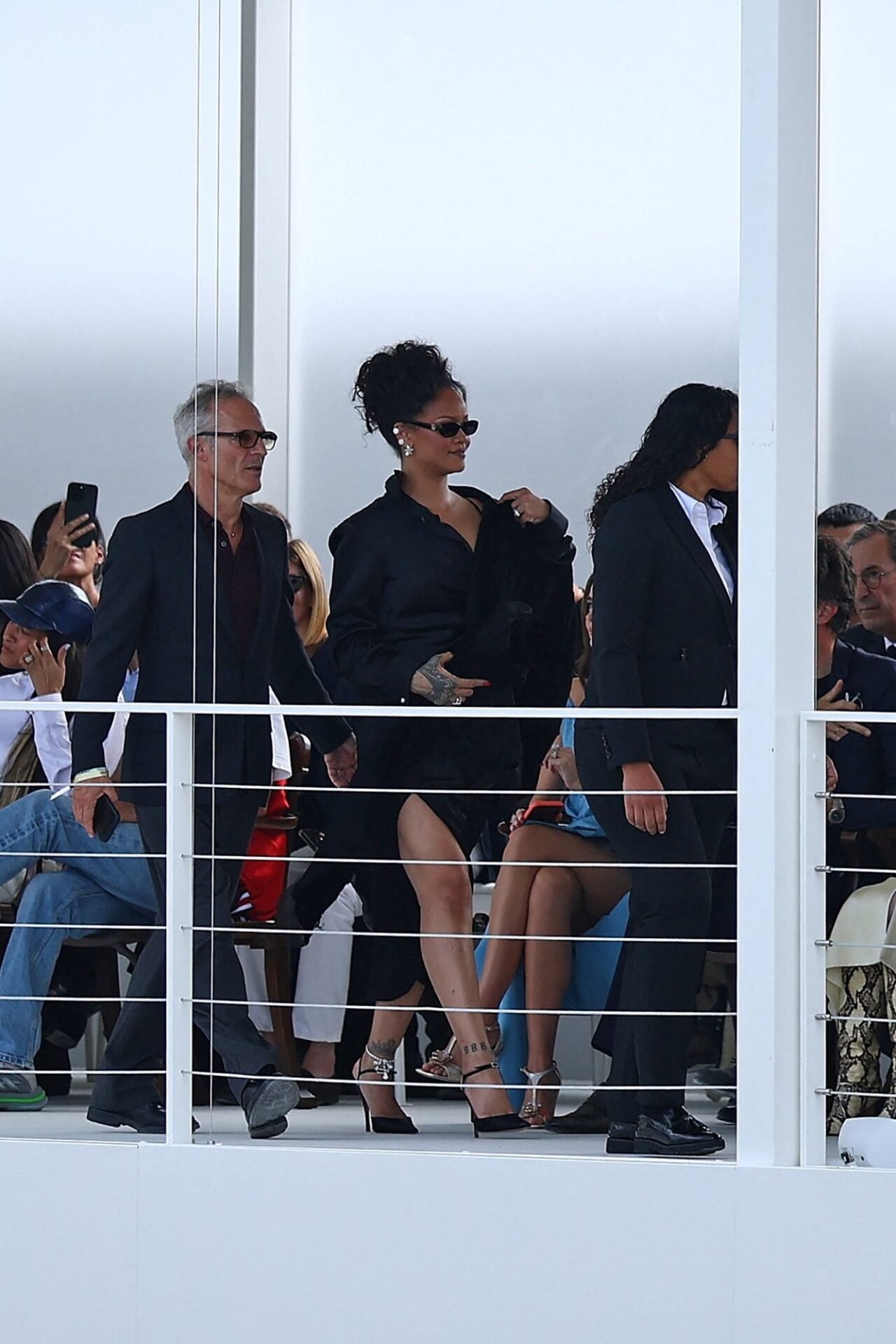 Rihanna Attends the Dior SS27 Show in Custom Dior Inspired by Fall ’26 Couture